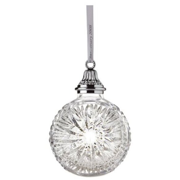 Waterford Crystal 2008 Ornament Times Square Ball 100th Anniversary LED Light Up - Picture 3 of 10